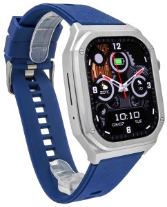Hagen SMARTWATCH HC73-SREBRNO GRANATOWY + BRANSOLETA