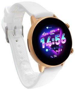 Hagen SMARTWATCH  HC52-RÓŻOWE ZŁOTO Z BIAŁYM PASKIEM