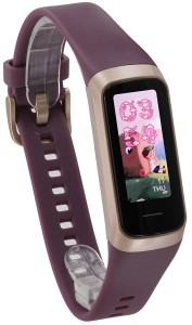 Rubicon SMARTWATCH RNCF05 Dziecięcy Różowe Złoto Jagodowy Silikon