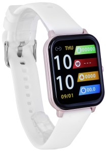 Rubicon SMARTWATCH RNCF53 Różowy Biały Silikon