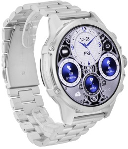 Hagen SMARTWATCH HB45 AMOLED LATARKA LED SREBRNY SREBRNA BRANSOLETA