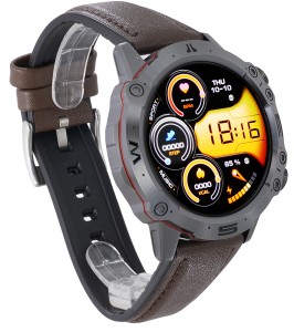 Hagen SMARTWATCH HB31 SZARY BRĄZOWY PASEK POMIAR CUKRU